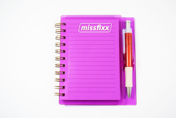 Set Notizblock mit Stift und Taschenlampe